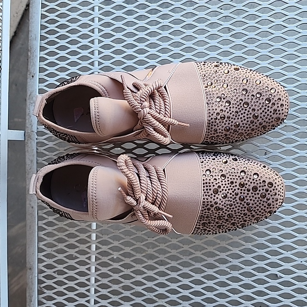 Carvela crystal adorned sneakers